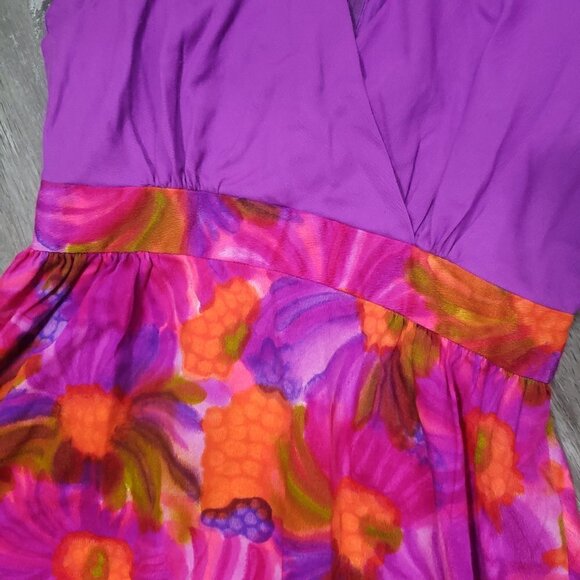 Made In Hawaii Vintage Handmade Floral Maxi Dress - Picture 6 of 9